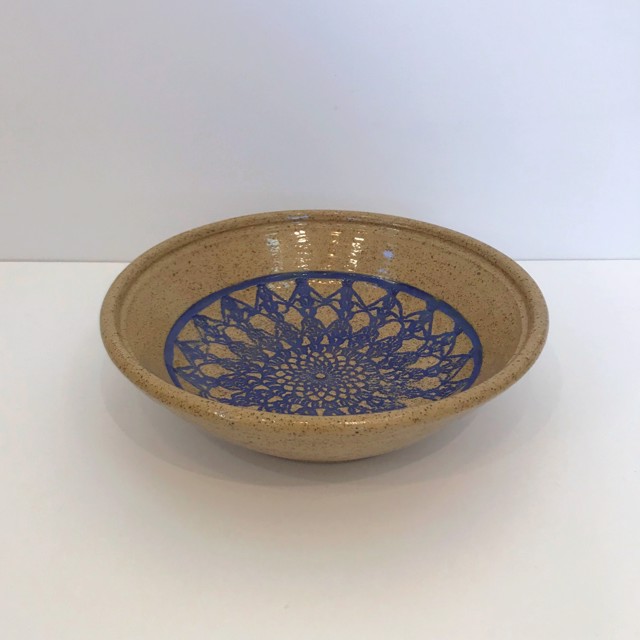 Richard Winslow | Medium Shallow Bowl | Ceramic | 3" X 10" | $75