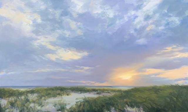 Margaret Gerding | Sunrise on the Dune | Oil on Canvas | 36" X 60" | $10,500