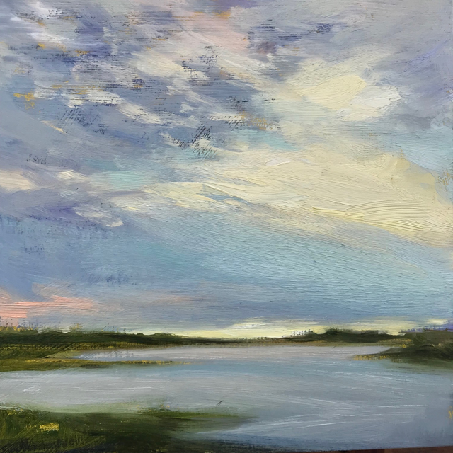Margaret Gerding | Morning Light-Day 16 | Oil on Panel | 8" X 8" | Sold