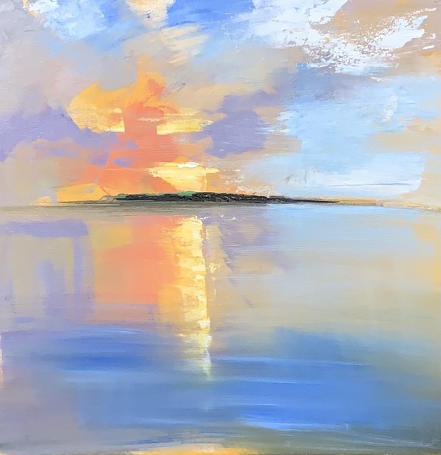 Craig Mooney | Island Sunrise | Oil on Canvas | 24" X 24" | Sold