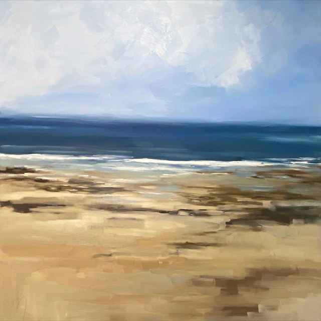 Jill Matthews | Blue Break | Oil on Canvas | 48" X 48" | Sold
