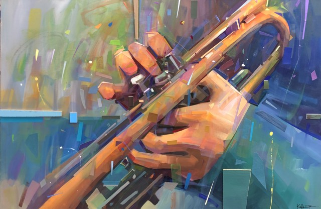 Ryan Kohler | Jazz Hands | Mixed Media on Canvas | 24" X 36" | $2,160