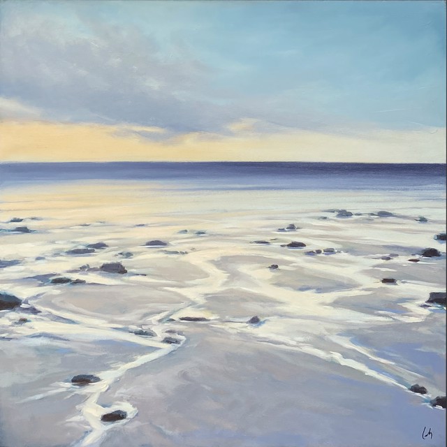 Margaret Gerding | Parson's Beach Study | Oil on Canvas | 24" X 24" | Sold