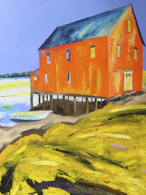 Janis H. Sanders | Summer Shore | Oil on Canvas | 36" X 30" | $4,590