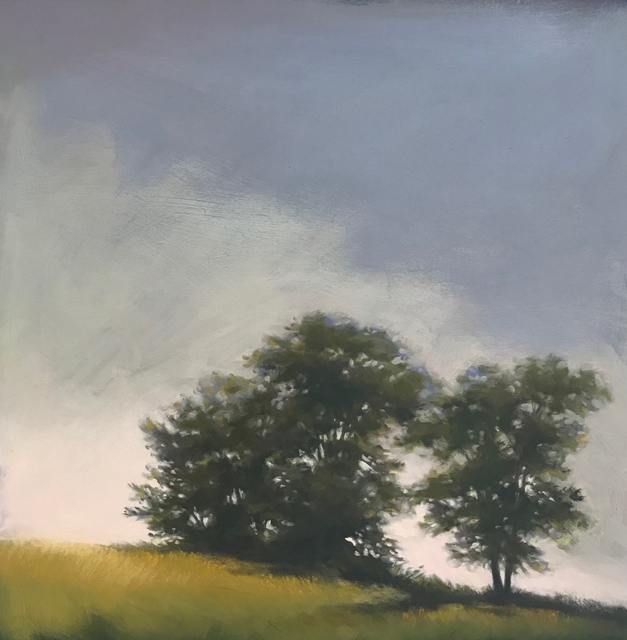 Margaret Gerding | Descending Sun | Oil on Panel | 24" X 24" | $3,500