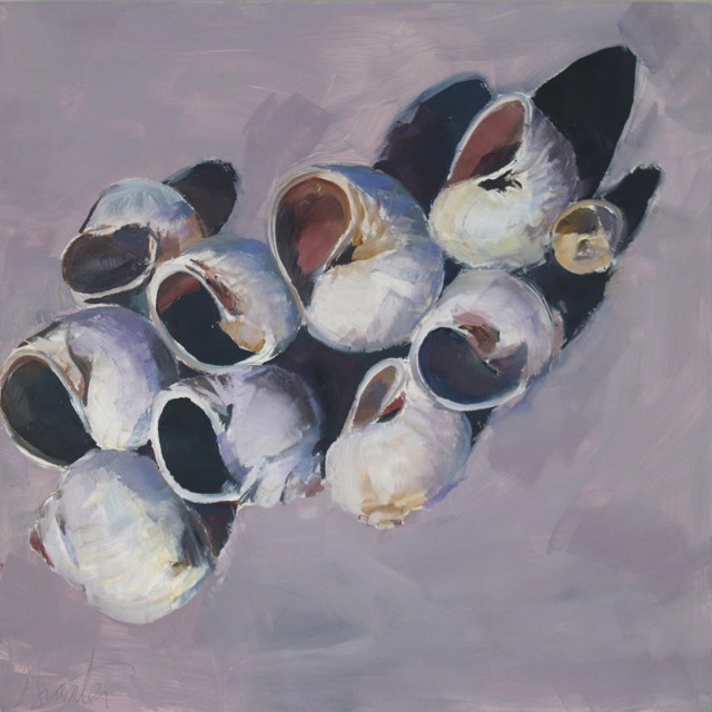 Ellen Welch Granter | Nectaris - Nectar | Oil on Panel | 12" X 12" | $990