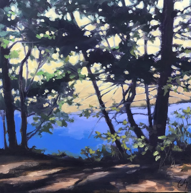 Margaret Gerding | River Below | Oil on Canvas | 16" X 16" | $2,500