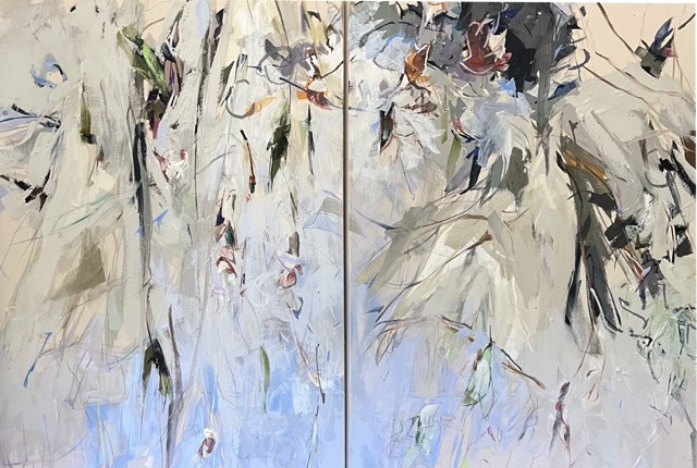 Jeffrey T. Fitzgerald | Undulating Current | Acrylic on Canvas | 36" X 60" | $7,200