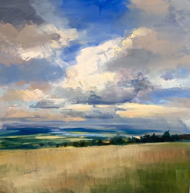 Craig Mooney | View From a Hill | Oil on Canavs | 60" X 60" | Sold