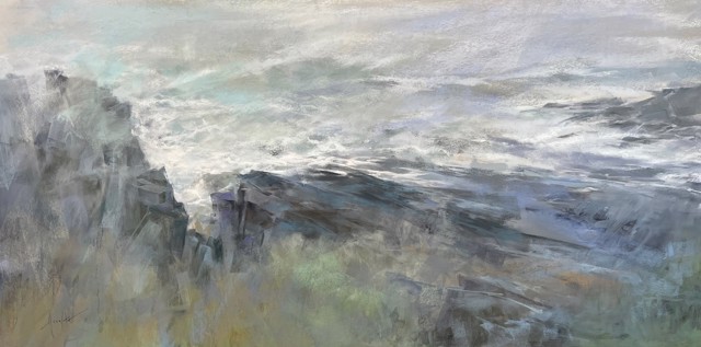 Lyn Asselta | The Smell of Salt Air | Pastel on Paper | 18" X 36" | $6,200