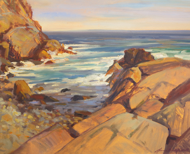 Anne Burnett-Hidell | Warm Light Legacy, Monhegan | Oil on Canvas | 16" X 20" | $1,200