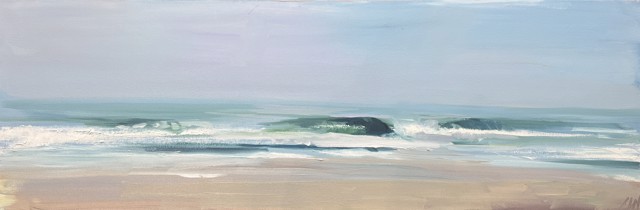 Craig Mooney | Foggy Wave | Oil on Canvas | 12" X 36" | $3,300