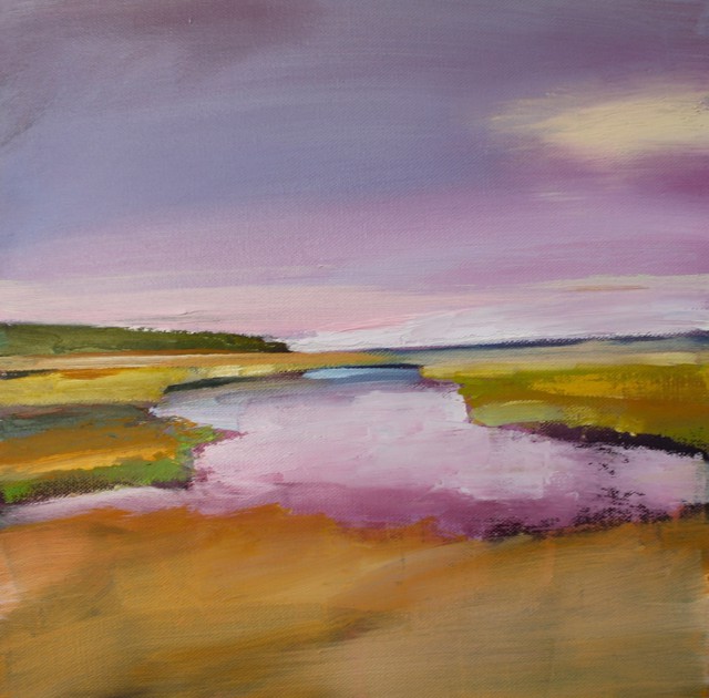 Claire Bigbee | Salt Marsh River #3 | Oil | 12" X 12" | Sold