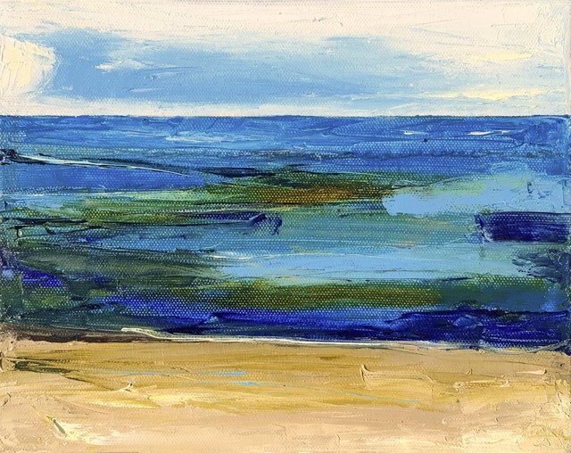 Janis H. Sanders | Ocean Air III | Oil on Canvas | 10" X 8" | $575