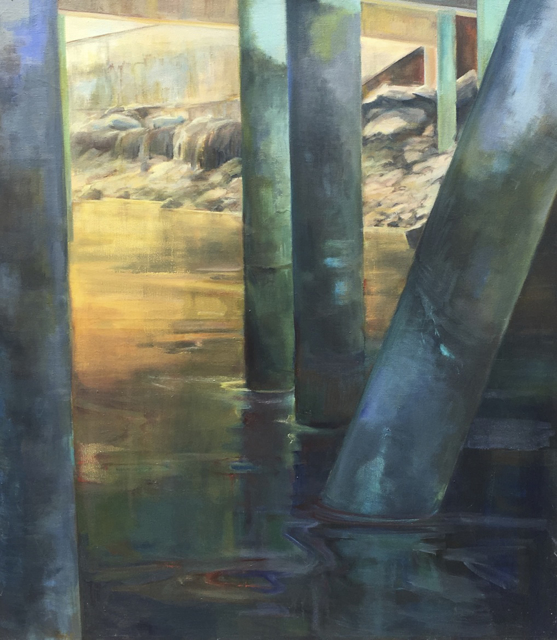Holly Ready | Pier Passage | Oil on Canvas | 48" X 42" | $12,000