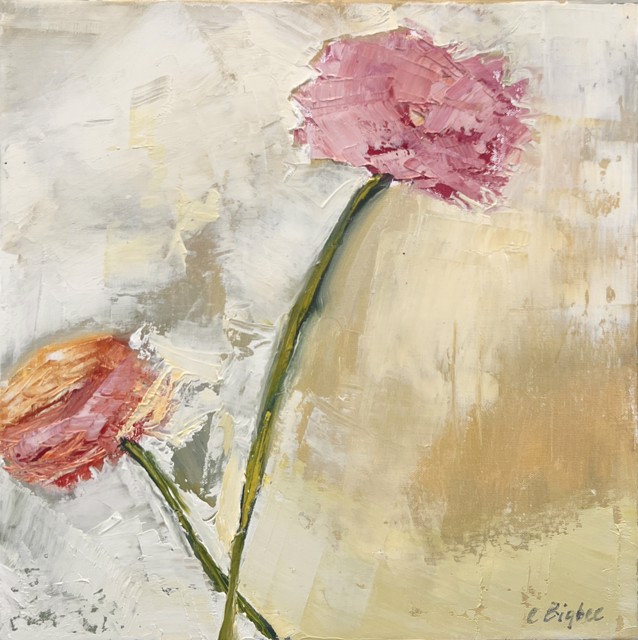 Claire Bigbee | Two is Better Than One | Oil on Canvas | 12" X 12" | $1,050
