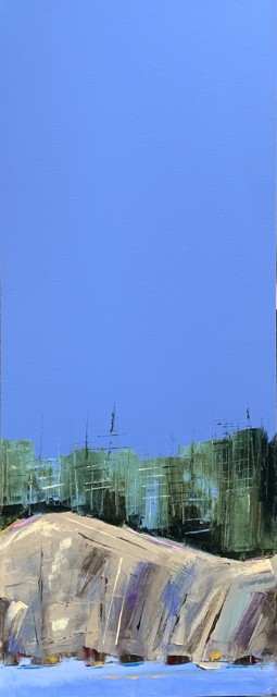 Janis H. Sanders | Coast Cliffs I | Oil on Canvas | 30" X 12" | $1,525.00