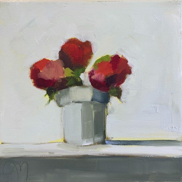Jill Matthews | Reds 1 | Oil on Canvas | 12" X 12" | $595.00