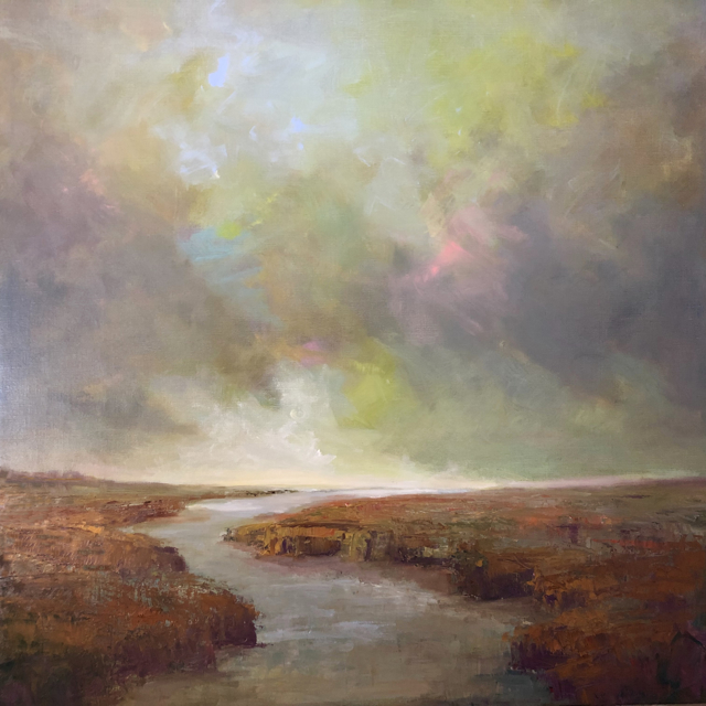Julie Houck | The Colors of Morning | Oil on Linen | 33" X 33" | $4,200