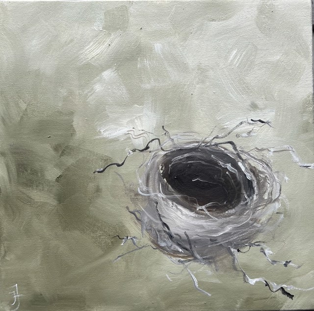 Ingunn Milla Joergensen | Nest #5 | Oil on Canvas | 12" X 12" | $1,000