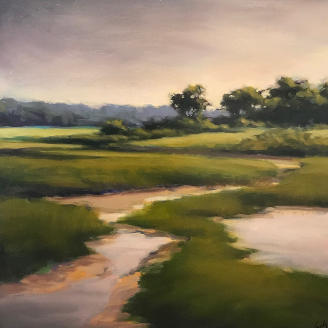Margaret Gerding | Near Parson's Beach | Oil on Panel | 16" X 16" | Sold