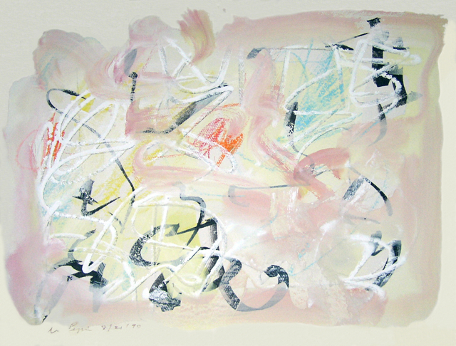 A Oil on canvas artwork, by Vincent Pepi, titled 1051A, dated 1990