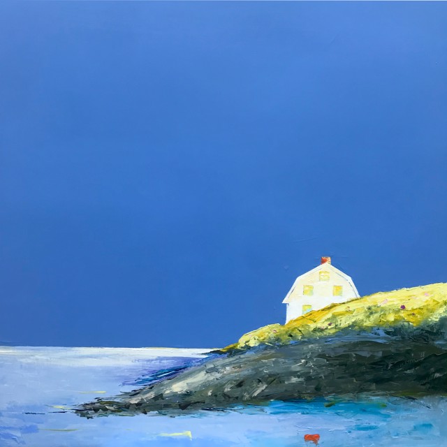 Janis H. Sanders | Coast Shadows | Oil on Panel | 30" X 30" | Sold