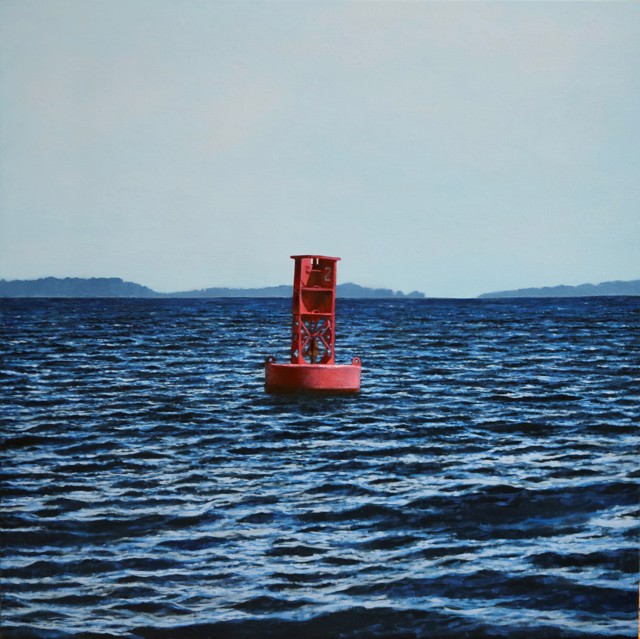 Alex Dunwoodie | Buoy #2, Camden Inlet | Oil on Board | 12" X 12" | Sold