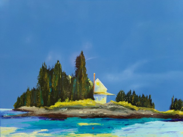 Janis H. Sanders | Island's Waters | Oil on Panel | 48" X 60" | $12,240