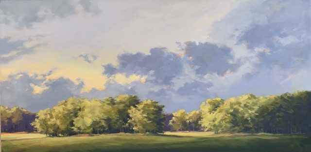 Margaret Gerding | Afternoon Clouds | Oil on Canvas | 24" X 48" | $7,000