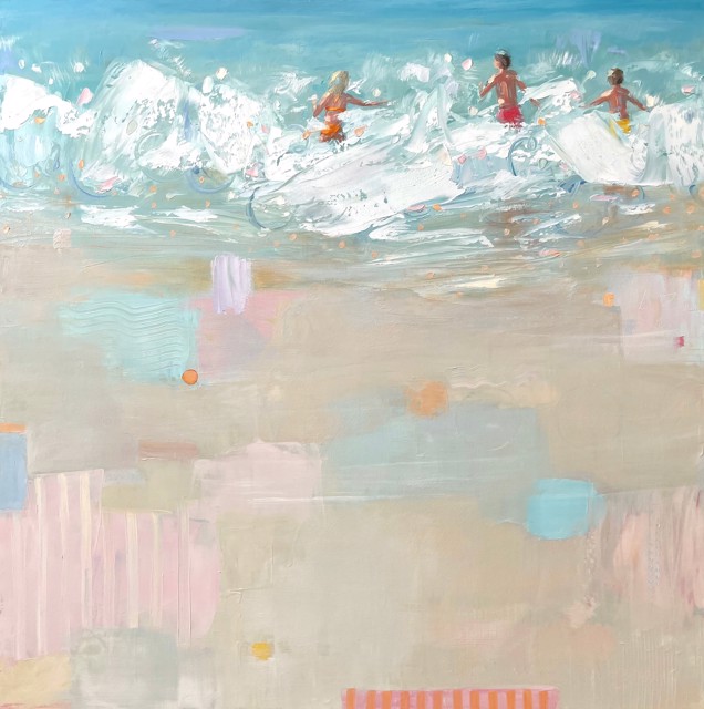 Bethany Harper Williams | Swimming in the Sunshine | Oil on Canvas | 40" X 40" | $3,900
