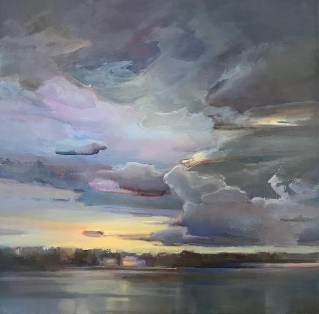 Holly Ready | Approaching Storm | Oil on Canvas | 36" X 36" | $6,000
