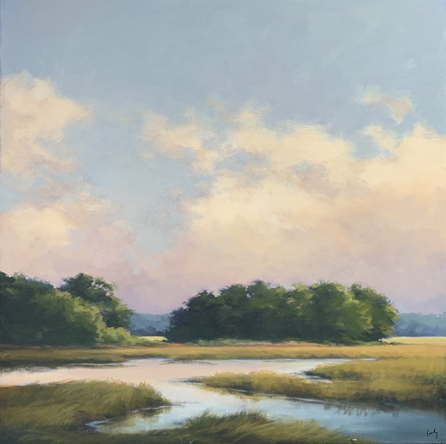 Margaret Gerding | Marsh At Goose Rocks | Oil on Canvas | 30" X 30" | $5,000