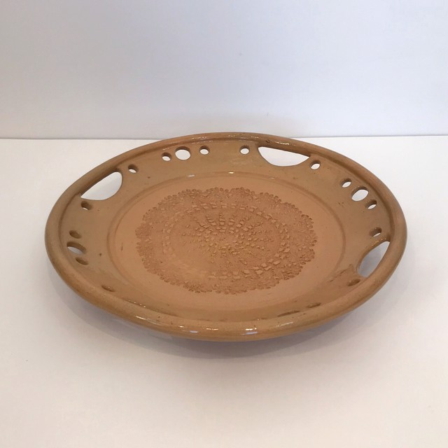 Richard Winslow | Large Textured Dish | Ceramic | 2.5" X 14.75" | $95