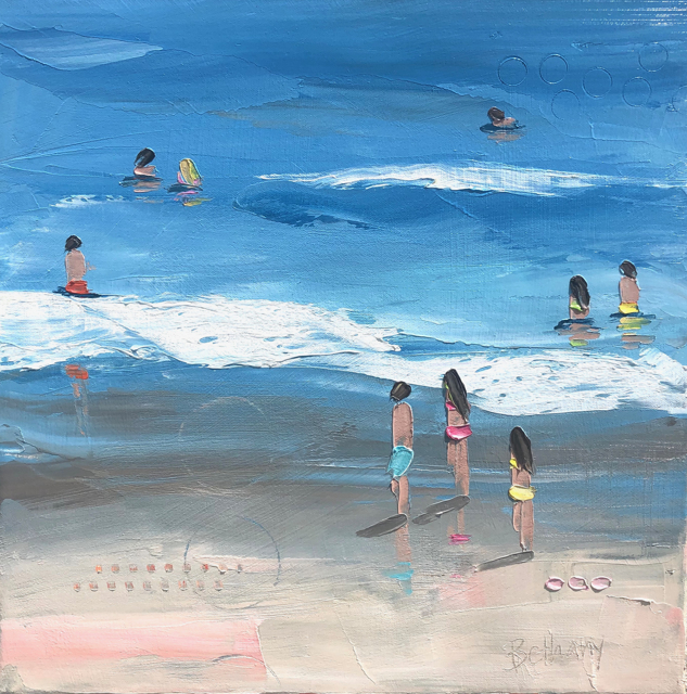 Bethany Harper Williams | Into the Blue | Oil on Canvas | 16" X 16" | Sold
