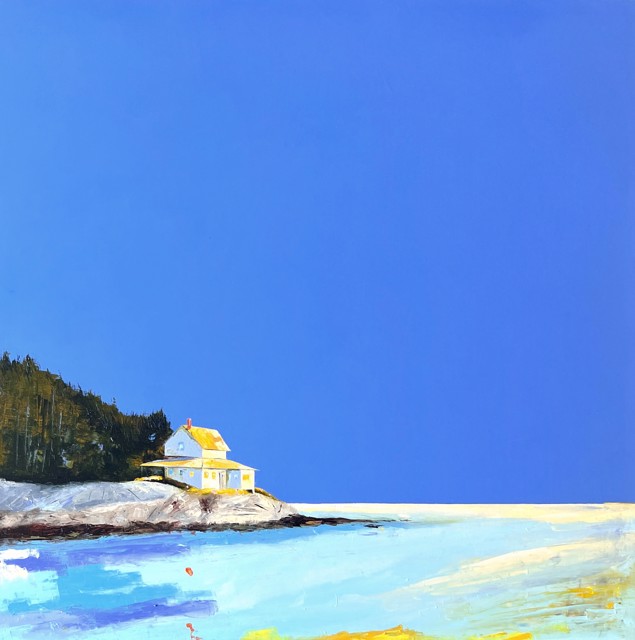 Janis H. Sanders | Island's Sun | Oil on Panel | 40" X 40" | Sold