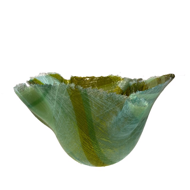 Heather Fountain | Kelp | Glass | 9" X 14.5" | $3,200