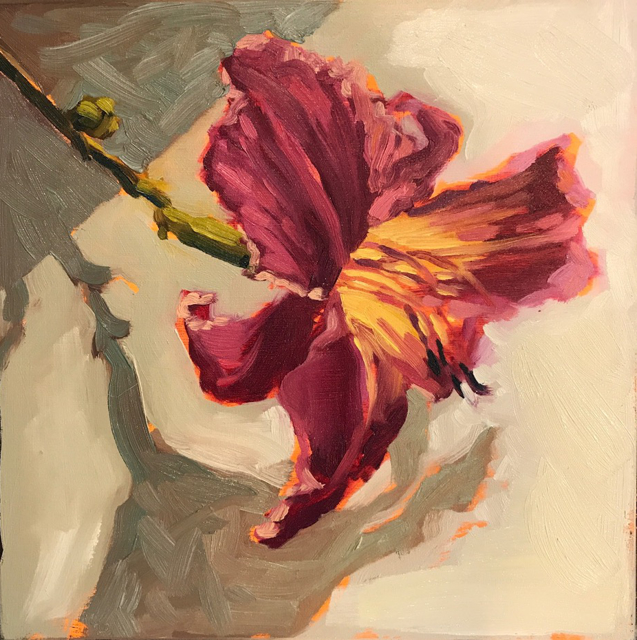 Margaret Gerding | Day 14 (Lily) | Oil on Panel | 8" X 8" | $850