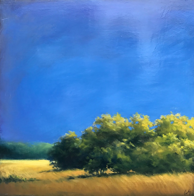 Margaret Gerding | Blue in Summer | Oil on Panel | 24" X 24" | $3,500