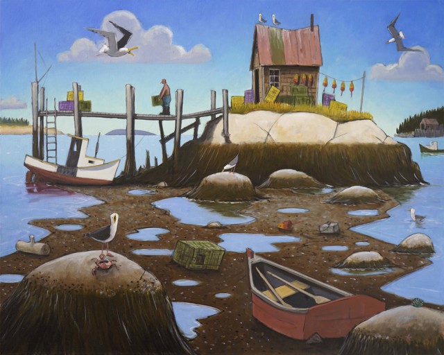 David Witbeck | Tide and Time | Oil on Canvas | 32" X 40" | Sold