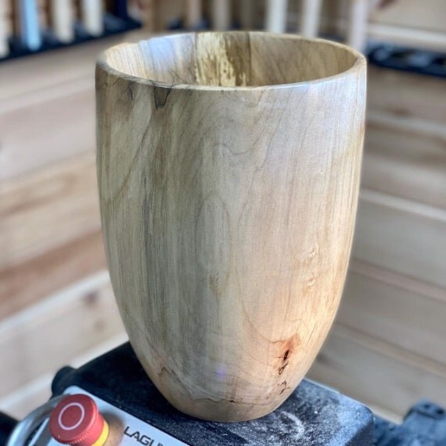 Peggy Farrington | Maple Vase | Maple Wood | 10" X 7" | $195