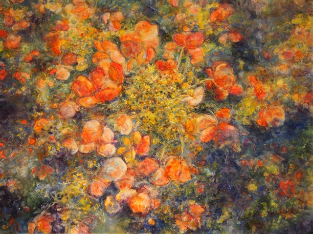 Susan Wahlrab | Infinite | Varnished Watercolor on Archival Clayboard | 30" X 40" | $15,000