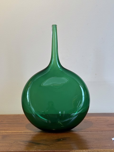 Green Flat Bottle