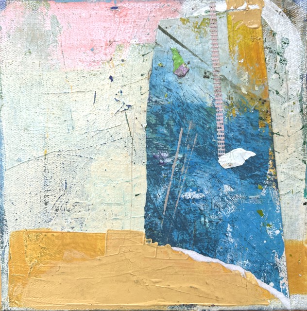 Angelique Luro | Wander | Acrylic & Mixed Media Collage on Canvas | 8" X 8" | $250