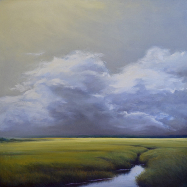 Margaret Gerding | Low Clouds III | Oil on Panel | 36" X 36" | Sold