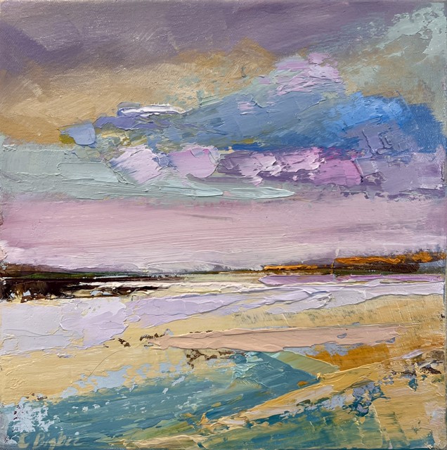 Claire Bigbee | Chasing Pink Clouds | Oil on Canvas | 12" X 12" | $1,050