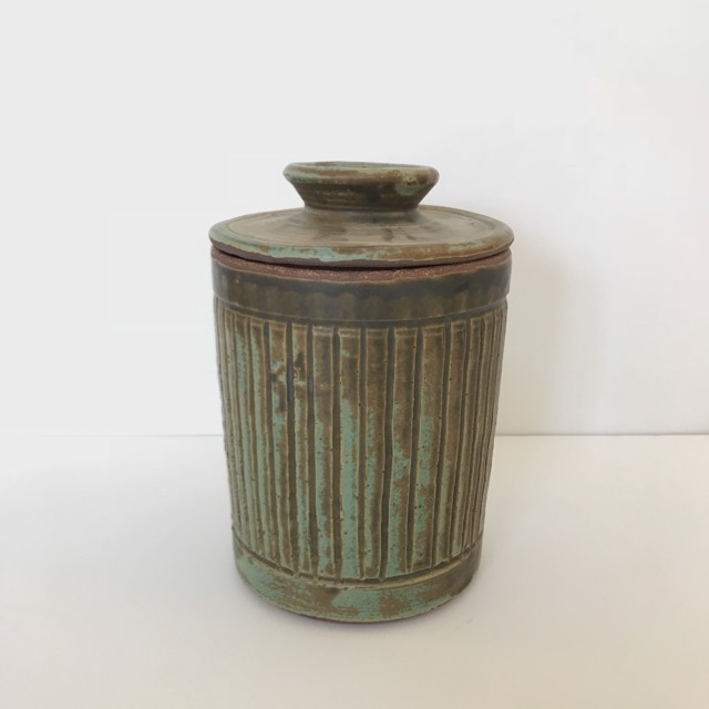 Richard Winslow | Cylinder Pot With Lid | Ceramic | 7.5" X 5.5" | $105.00