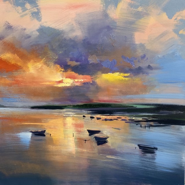 Craig Mooney | Harbor Light | Oil on Canvas | 30" X 30" | Sold