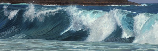 William B. Hoyt | Kauai Wave | Oil | 24" X 72" | $19,500