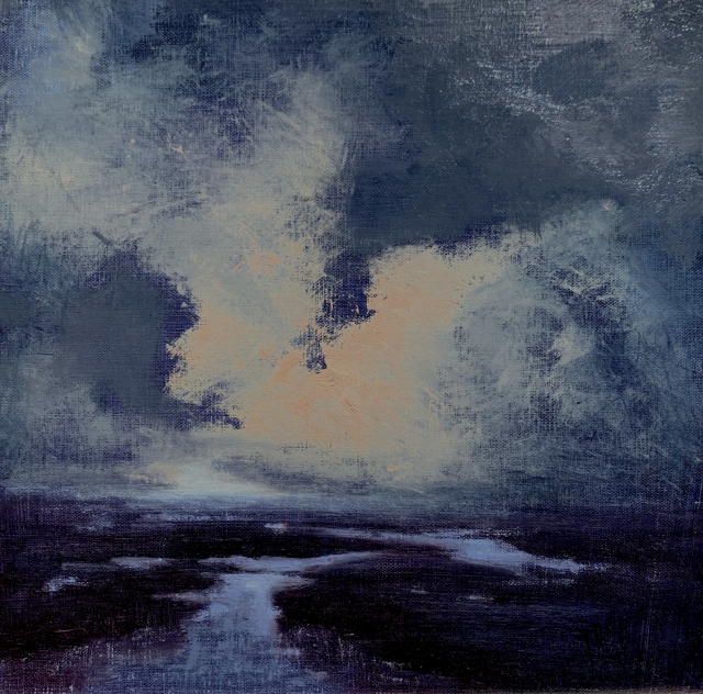 Julie Houck | Night Moves | Oil on Canvas Mounted on Panel | 10" X 10" | $575